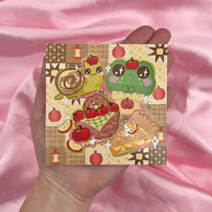 Apple Quilt 4x4 Art Print